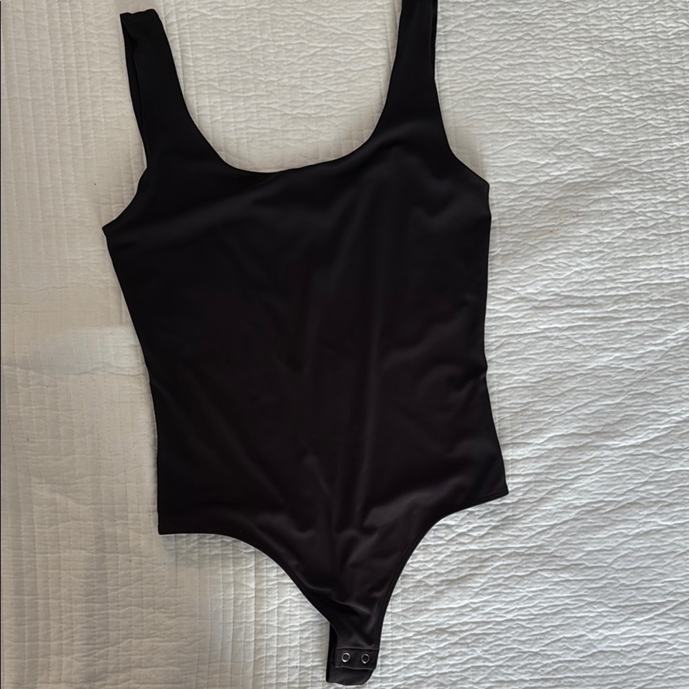 Black Sleeveless Bodysuit